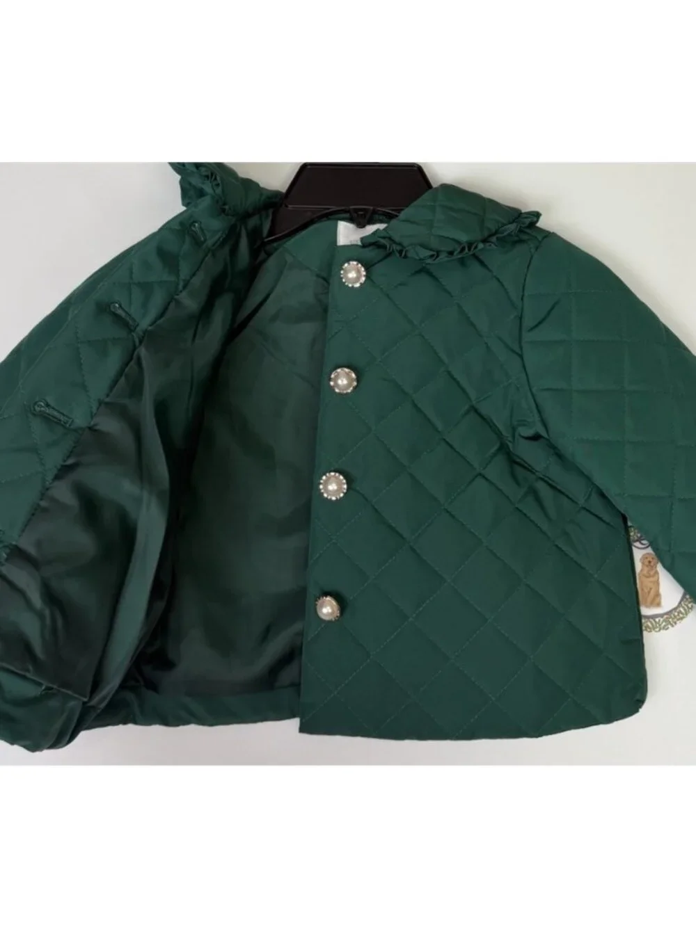 Edgehill SIZE 4T Collection Girls Quilted Green Jacket NWT Boutique